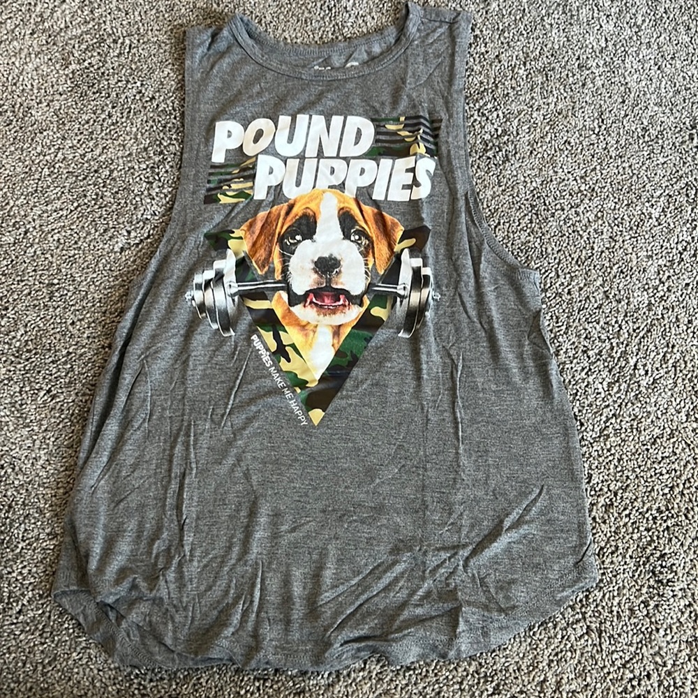 Puppies make me happy tank